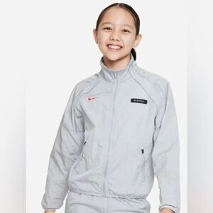 NWT NIKE Air Max Youth Gray Full Zip Jacket Lightweight Athletic - Size S